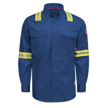 Load image into Gallery viewer, iQ Series Men’s Enhanced-Vis Midweight Comfort Woven Shirt