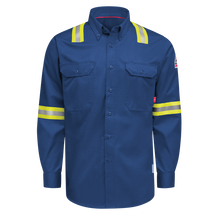 Load image into Gallery viewer, iQ Series Men’s Enhanced-Vis Midweight Comfort Woven Shirt
