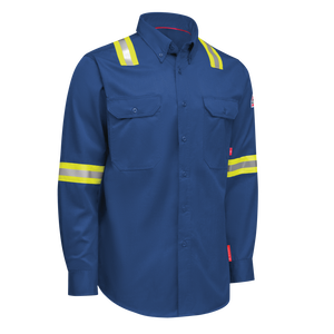 iQ Series Men’s Enhanced-Vis Midweight Comfort Woven Shirt