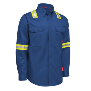 iQ Series Men’s Enhanced-Vis Midweight Comfort Woven Shirt