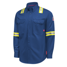 Load image into Gallery viewer, iQ Series Men’s Enhanced-Vis Midweight Comfort Woven Shirt