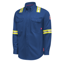 Load image into Gallery viewer, iQ Series Men’s Enhanced-Vis Midweight Comfort Woven Shirt
