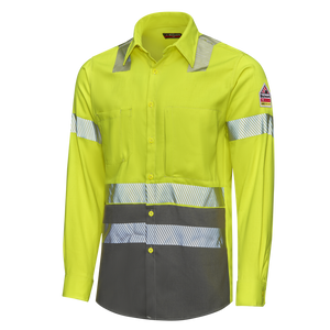 Men's Hi-Visibility Color Block Uniform Shirt