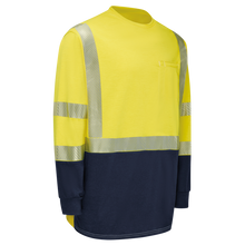 Load image into Gallery viewer, Hi-Visibility Lightweight Colorblock Long Sleeve T-Shirt