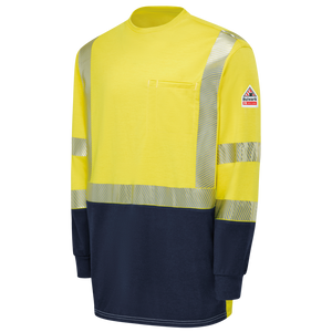 Hi-Visibility Lightweight Colorblock Long Sleeve T-Shirt