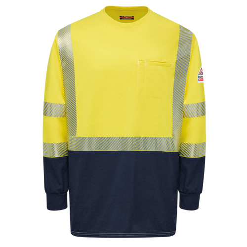 Hi-Visibility Lightweight Colorblock Long Sleeve T-Shirt