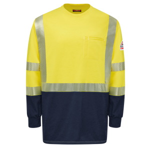 Hi-Visibility Lightweight Colorblock Long Sleeve T-Shirt