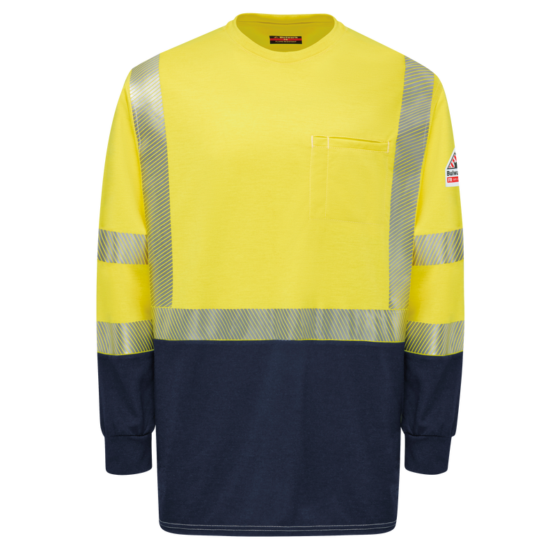 Hi-Visibility Lightweight Colorblock Long Sleeve T-Shirt