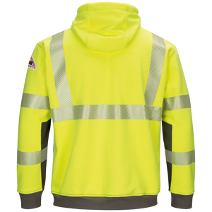 Men's Hi-Visibility Color Block Pullover Fleece Sweatshirt