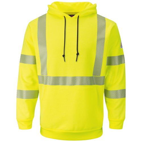 Men's Fleece FR Hi-Visibility Pullover Hooded Sweatshirt