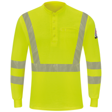 Load image into Gallery viewer, Men&#39;s Hi-Visibility Lightweight Long Sleeve Henley