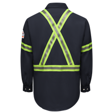 Load image into Gallery viewer, Men&#39;s Dress Uniform Shirt with Reflective Trim