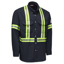 Load image into Gallery viewer, Men&#39;s Dress Uniform Shirt with Reflective Trim