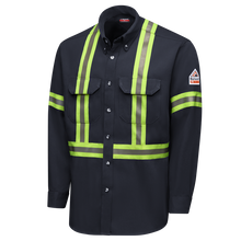 Load image into Gallery viewer, Men&#39;s Dress Uniform Shirt with Reflective Trim