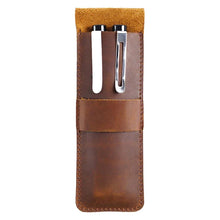Load image into Gallery viewer, Handcrafted Leather Pen Holder