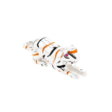 Load image into Gallery viewer, Hamilton Palmer Square Enamel Tiger Sterling Silver Charm
