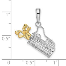 Load image into Gallery viewer, Two tone golf bag pendant
