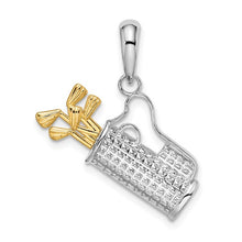 Load image into Gallery viewer, Two tone golf bag pendant