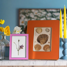 Load image into Gallery viewer, Addison Ross Studio Orange &amp; Gold Enamel Photo Frame