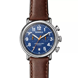 Shinola The Runwell 41mm Chrono Blue Dial