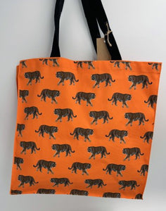Tiger tote, exclusively ours, handmade in UK