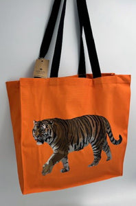 Tiger tote, exclusively ours, handmade in UK