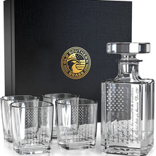 Load image into Gallery viewer, 2nd Amendment Decanter Whiskey Glass Gift Set