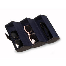 Load image into Gallery viewer, Leather Travel Sunglass Roll