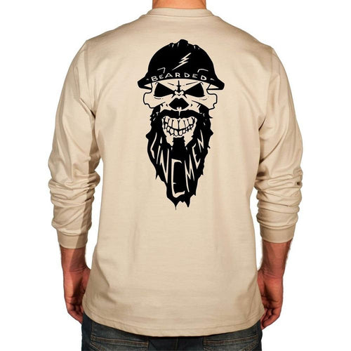 Bearded Lineman Graphic FR Shirt with Front Pocket Logo