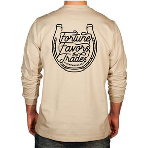 "Fortune Favors the Trades" Horseshoe Flame Resistant Shirt
