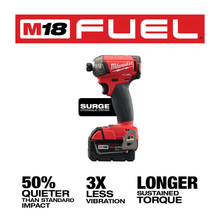 Load image into Gallery viewer, M18 Fuel Surge 1/4&quot; Hydraulic Driver Kit W (2) XC5.0 Battery Charger Case (Brushless Lithium Ion Cordless)