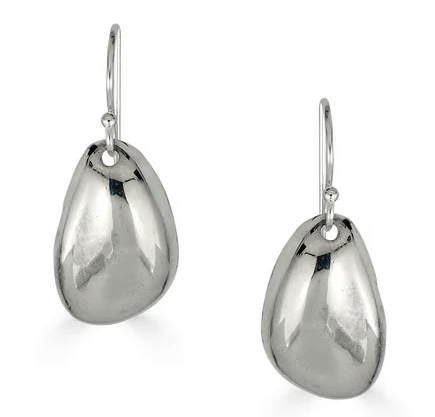 Sterling Silver Pebble drop earrings