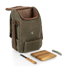 Load image into Gallery viewer, 2 Bottle Insulated Wine &amp; Cheese Cooler Tote