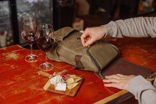 Load image into Gallery viewer, 2 Bottle Insulated Wine &amp; Cheese Cooler Tote