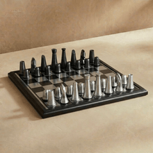 Load image into Gallery viewer, Art Deco Metallic Chess Set