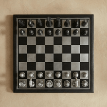 Load image into Gallery viewer, Art Deco Metallic Chess Set
