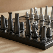 Load image into Gallery viewer, Art Deco Metallic Chess Set