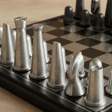 Load image into Gallery viewer, Art Deco Metallic Chess Set