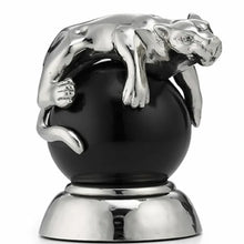 Load image into Gallery viewer, Panther Paperweight with Marble Ball