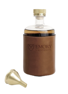 Emory University Leather Decanter