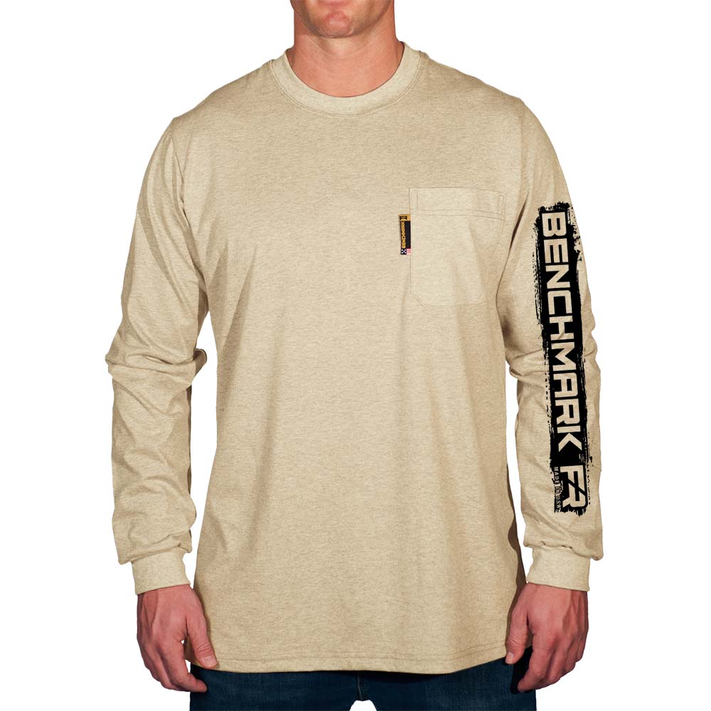 Road Stripe Sleeve Logo Flame Resistant Long Sleeve Shirt