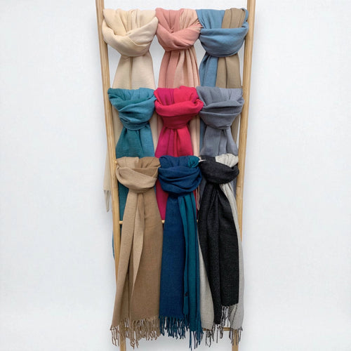 Luxurious Reversible Cashmere Blend Scarf