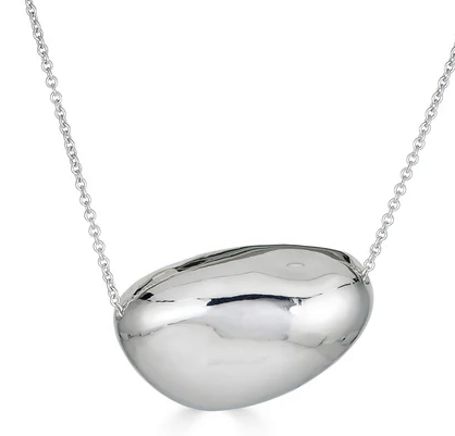 Sterling Silver Pebble Necklace, small