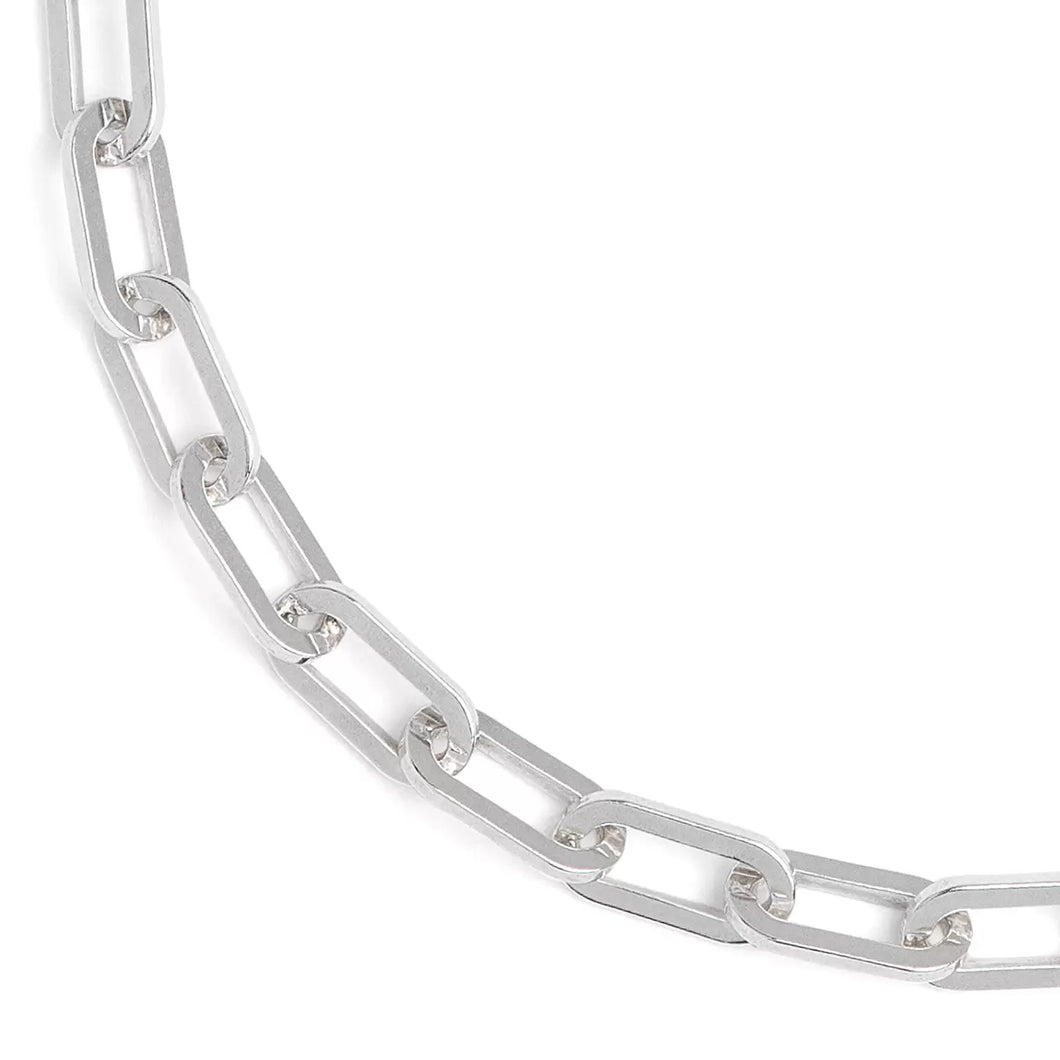 Sterling Silver Extra Large 7.9mm Long Link Necklace