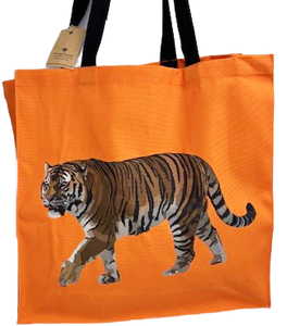Tiger tote, exclusively ours, handmade in UK