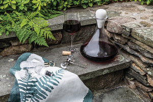 Simon Pearce Vintage Wine Decanter with Marble Stopper