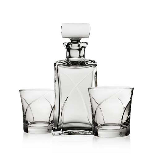 Steuben Whisper Decanter Set