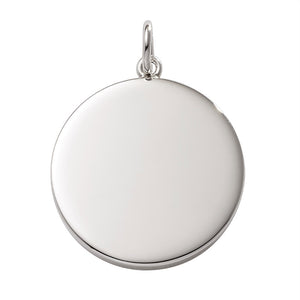 Sterling Silver Round Disc Charm