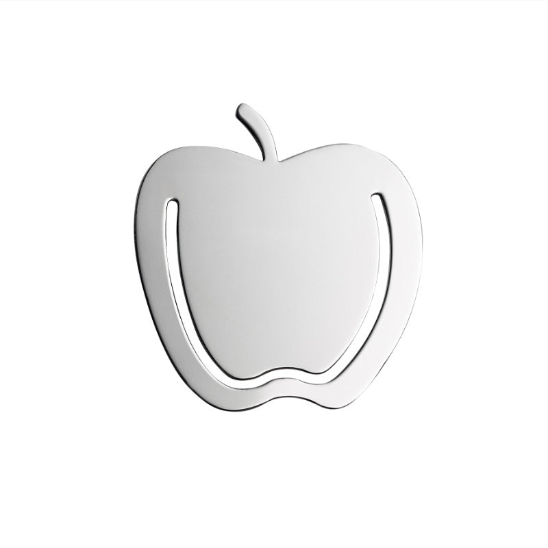 Sterling Silver Apple Bookmark