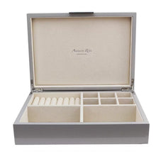 Load image into Gallery viewer, Chiffon Jewelry Box With Silver Trim